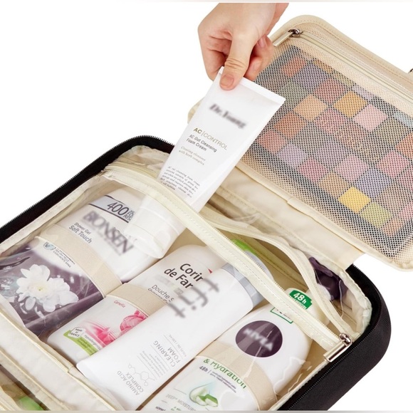 New Large Travel Essentials Organizer, Makeup Case with Hanging Hook for… - Picture 6 of 10